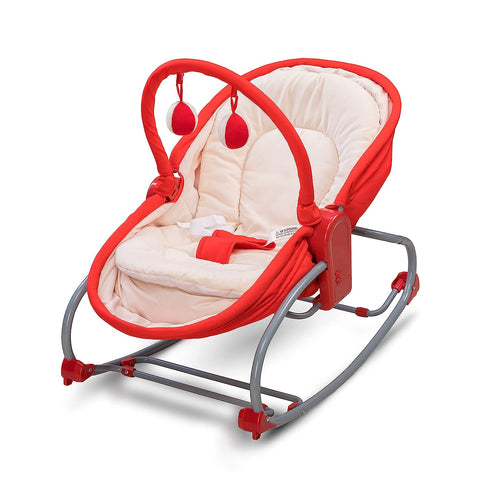 3 in 1 Baby Rocker Napper & Chair, with Musical Vibrations, 180° Baby Bassinet with Mosquito net | 68148/149