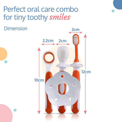 Baby Training Manual Toothbrush Set with Anti Choking Shield | 18893