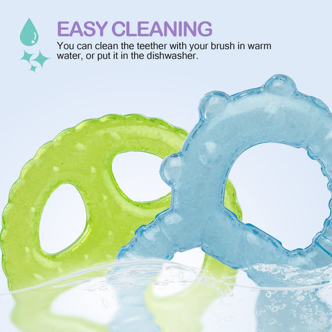 Natural Silicon Teether for Babies, Non-Toxic Food Grade, BPA-Free Silicon Teether for Infants, Freeze Safe Easy Teething & Chewing Play Toys for Baby | BYIE160