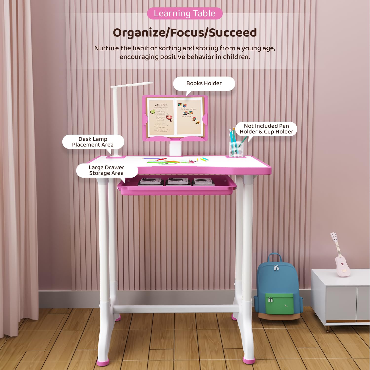 Smart Kids Study Table (with LED LAMP) | K01– KidsROAR