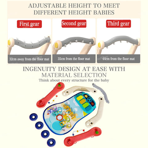 3IN1 PIANO PLAY GYM WALKER | CE354-1