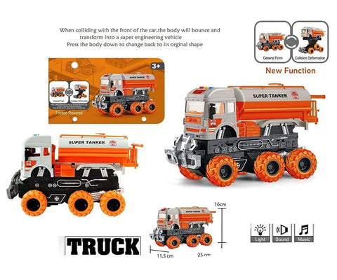 Friction Powered Realistic Super Oil Tanker Toy | LMI-8030-73A