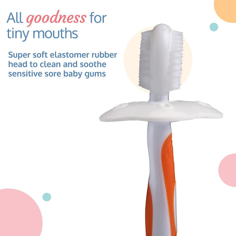 Baby Training Manual Toothbrush Set with Anti Choking Shield | 18893
