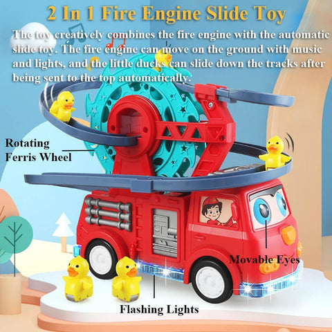 2 in 1 Fire Engine Slide Toy Set | NEYJ388-64