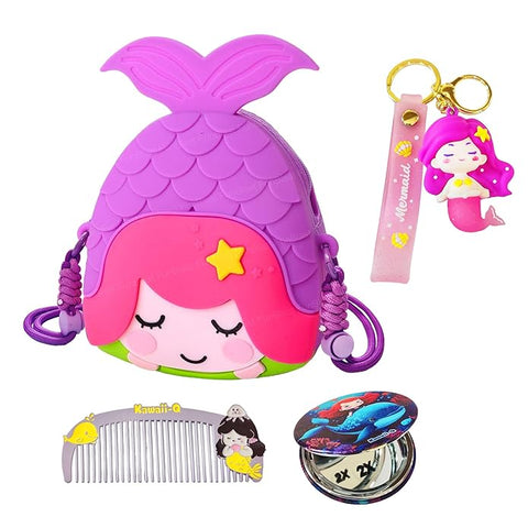 Mermaid Sling Bag with Key Ring, Comb and Mirror | KQ0250ME