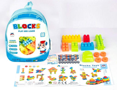 Building Blocks with Attractive Windows and Smooth Rounded Edges - Building Blocks (Mega Block Set 94 Pc) | 555-18