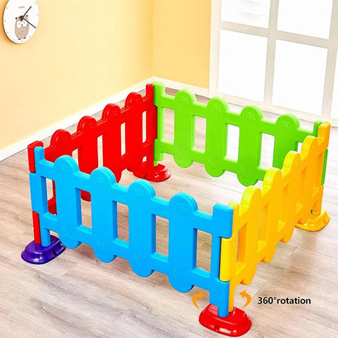 Play Junction Safety Fence Guards and Gates Pack of 6pcs | INT426 ( COLOR MAY VERY )