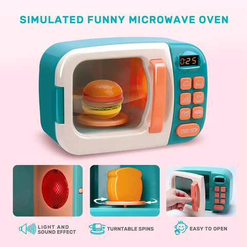 Microwave Toys Play Kitchen Set  | 1018-74KPS
