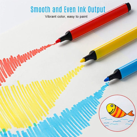 Colored Marker Pen Rounded Tip Watercolor Pen Kit Markers | GBT-1555