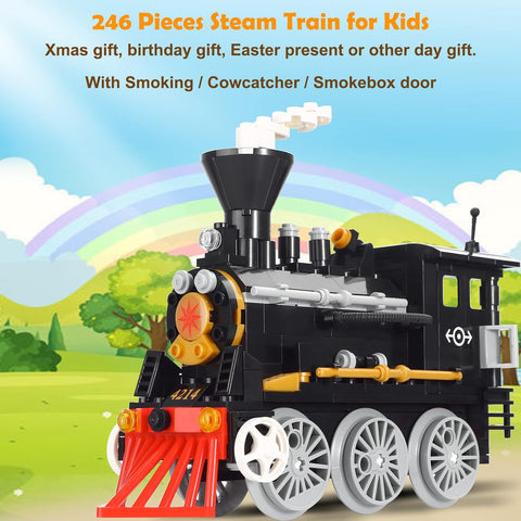 COGO City Steam Train Construction Toy 4214