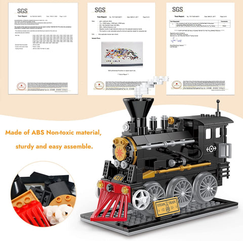 COGO City Steam Train Construction Toy 4214
