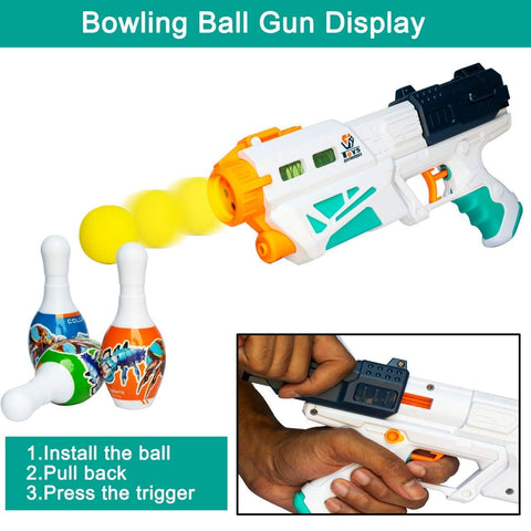 Water Shooting Gun With Soft Foam Balls | 648-29