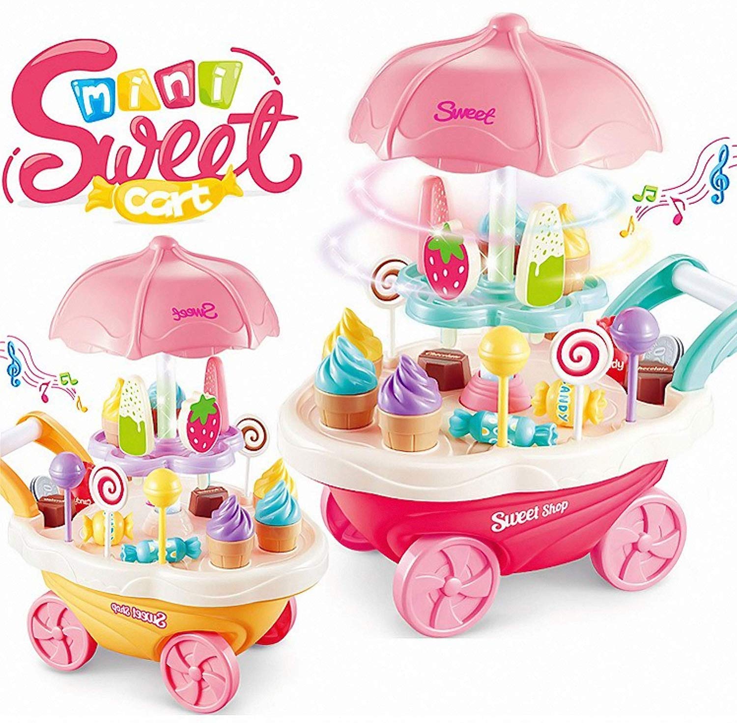 Luxury Sweet Shopping Battery Operated Ice Cream Trolley | LODHT-RP101 ...