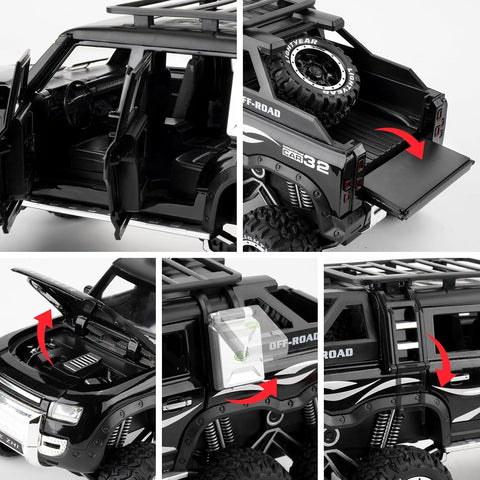P/B OFF ROAD METAL DEFENDER JEEP WITH LIGHT MUSIC | ZY-CZ135B