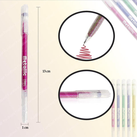 Metallic Glitter Pen – 12 Colors | HMC-9013-12