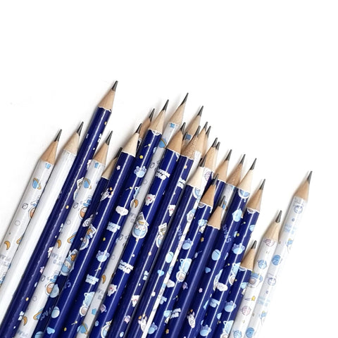 30 Pieces Space Themed Pencils Fun Astronaut | PS-KBX-5846-AT