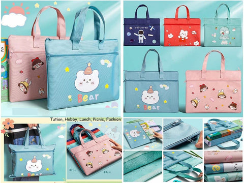 File Folder Document Bag Student Canvas Tuition Bag | NEKBX5681AB ( assorted )
