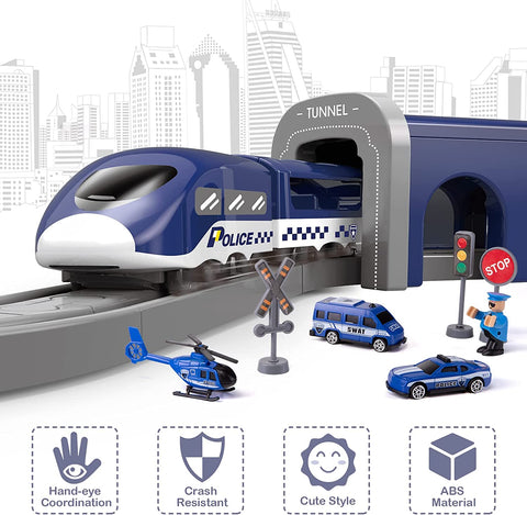 66 Pcs Battery Operated Train Set with Tracks(Magnetic Connection) | 509