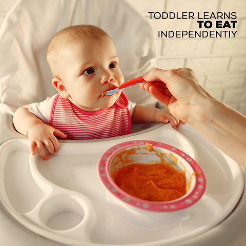 Ultra Soft Baby Spoon Set for Baby Feeding | Non Toxic BPA Free Baby Training Feeding Spoon | BYIE159