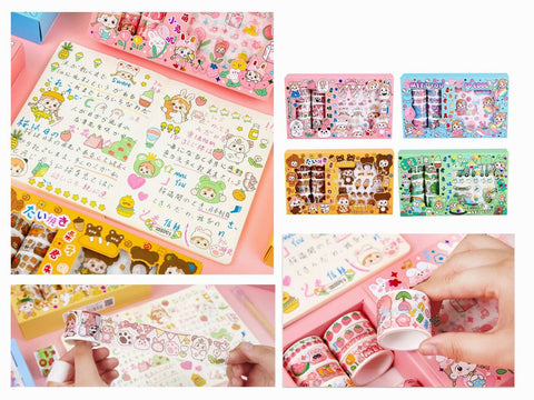 Cute Washi Tape Set | Decorative Masking Tapes | GBT-KM-2354 | COLOR AND DESIGN MAY VERY
