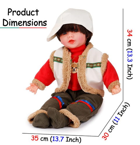 Musical & Singing Poem Boy Doll Soft Plush | LMI-NI902B ( PACK OF 1 )
