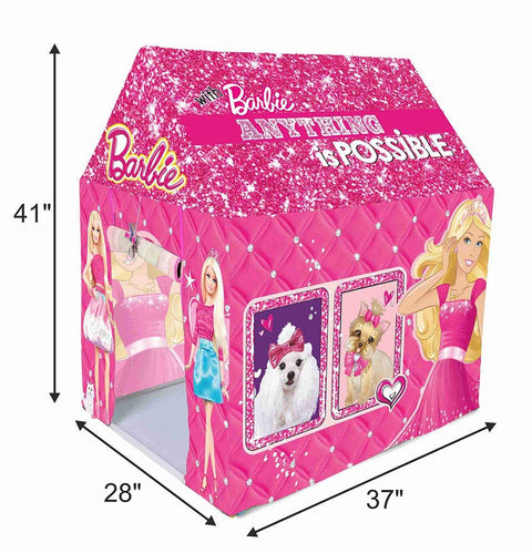 Barbie Theme Kids Play Tent House, Multicolor | LOBTENTH3000 ( Prints And Color May Very )
