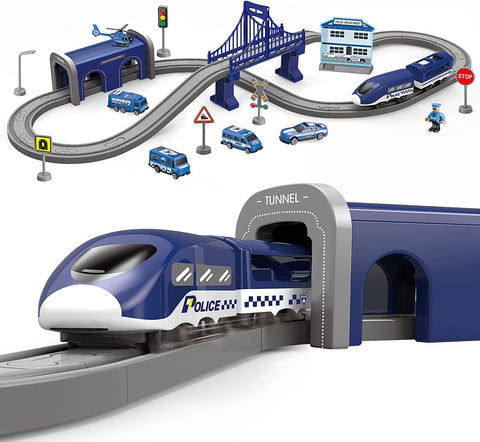 66 Pcs Battery Operated Train Set with Tracks(Magnetic Connection) | 509