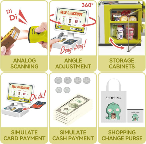 Cash Register For Super Market Set | 1072