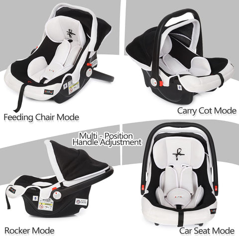 Cozy Baby Carry Cot with Canopy - 4 in 1 Multi Purpose Kids Carry Cot, Infant Rear-Facing Car Seat, Rocker for Infant Babies  | LOFM-160