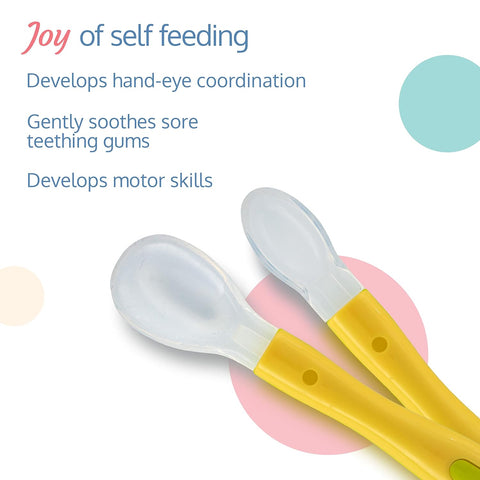 Baby Silicone Spoon Set, BPA Free | Color May Very | 18930