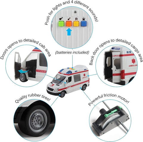 Emergency Rescue Ambulance Vehicle Toy | RJ045