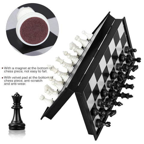 Magnetic Educational Chess Board Set with Folding Chess Board | NEQX-5677