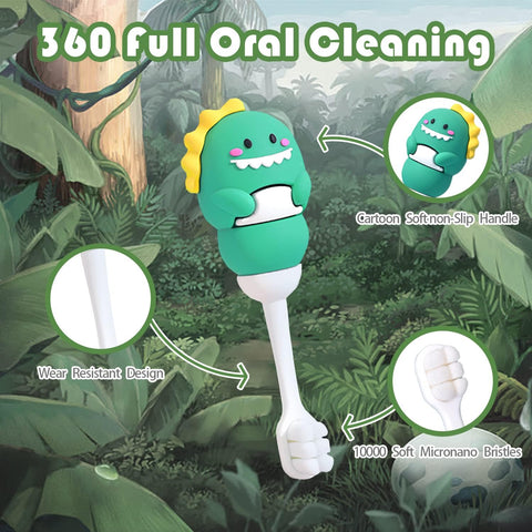 Toddler Manual Toothbrush Dinosaur Cartoon Shape | GBT-2098