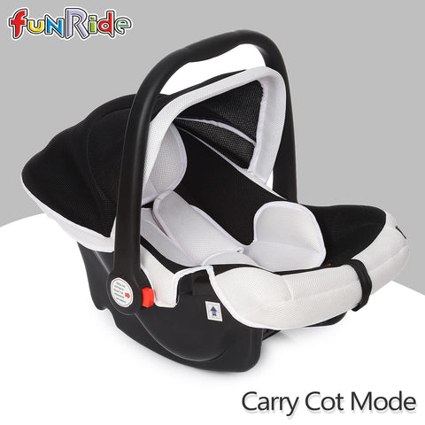 Cozy Baby Carry Cot with Canopy - 4 in 1 Multi Purpose Kids Carry Cot, Infant Rear-Facing Car Seat, Rocker for Infant Babies  | LOFM-160