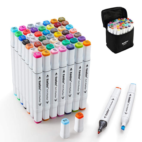 Color Markers Twin Tip - Double Tip Markers (Pack of 36) | GBR-BT9500-36