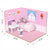DIY Bed Room Wooden Doll House with Plastic Furniture | 008664