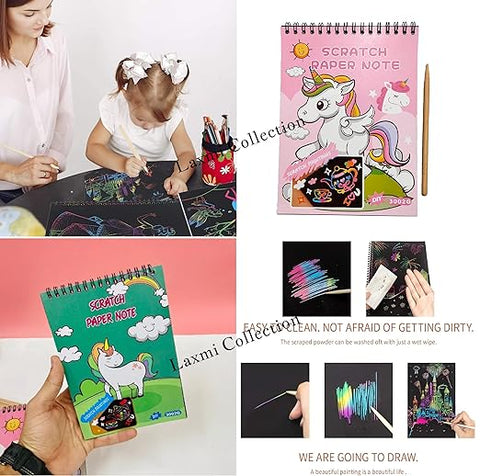 UNICORN BLACK PAGE SPIRAL BOOK | GBT-ZGB-03