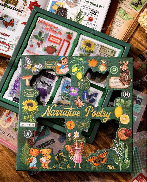 Vintage Nature Stickers (100 Sheets) | DS-KQ-22666