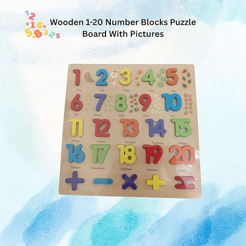 WOODEN NUMBER AND MATH SYMBOL PUZZLE | WN-1022