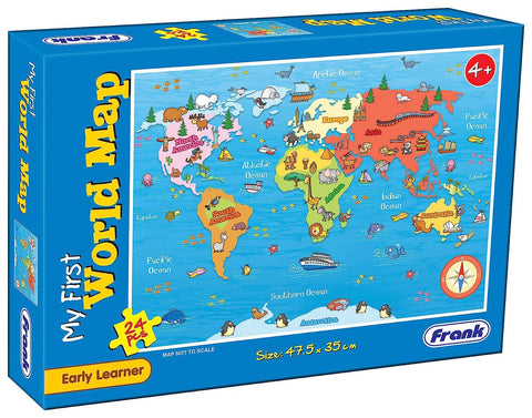 My First World Map Puzzle 24 Pieces Early Learner | INT445