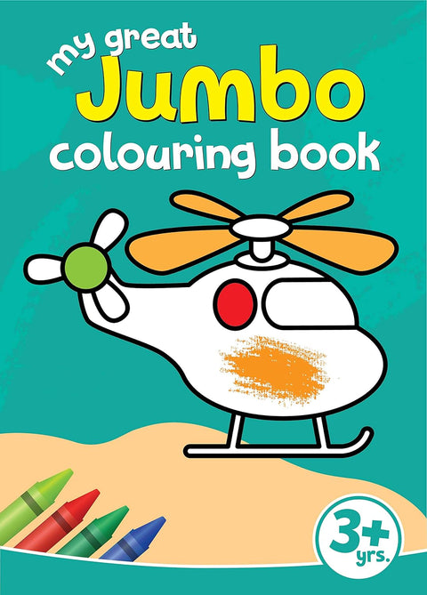 My Great Jumbo Colouring Book: 80 Big Pictures to Colour | EDS-12