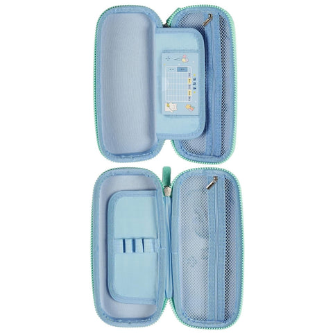 3D EVA Design Embossed Hardtop Cover Pencil Case with Compartments | LOKBX7064