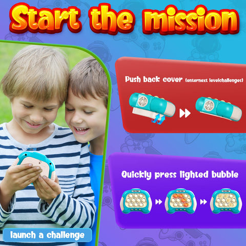 Handheld Puch Work Pop it Fidget Game |