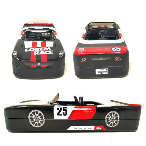 Racing car style double layer metal pencil box | GBT-4179