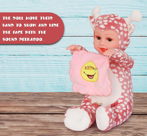 Peek-A-Boo Doll Toy Laughing | JX265 | ( Color and prints may very )