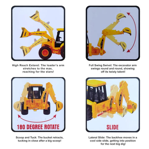 JCB Excavator Bulldozer Construction Toy | CT-215