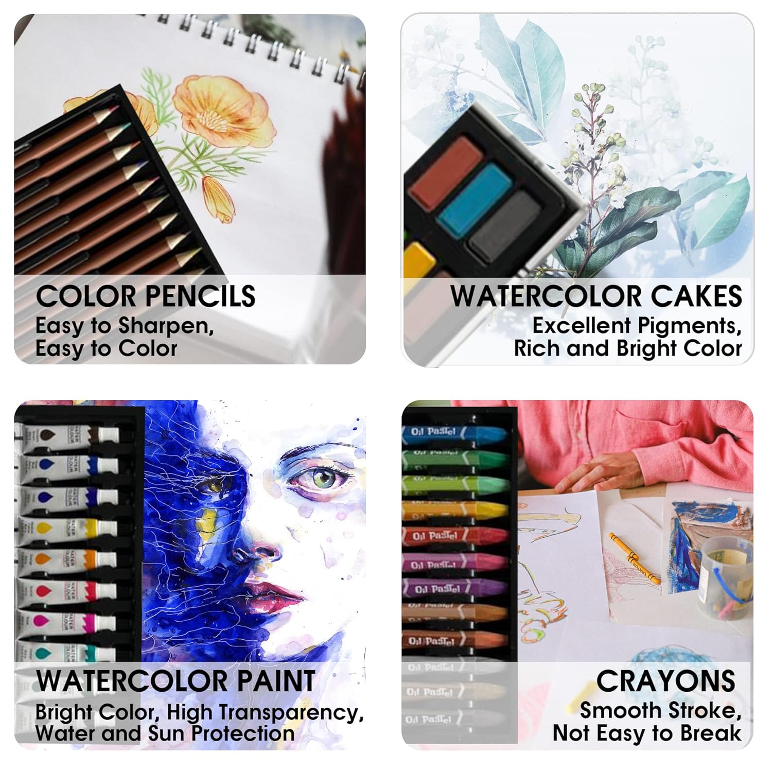 53Pack Art Set with Deluxe High Density Paper Case M53 KidsROAR