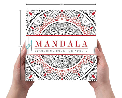 Mandala - Adults Colouring Book with Tearout sheet | EDS-09
