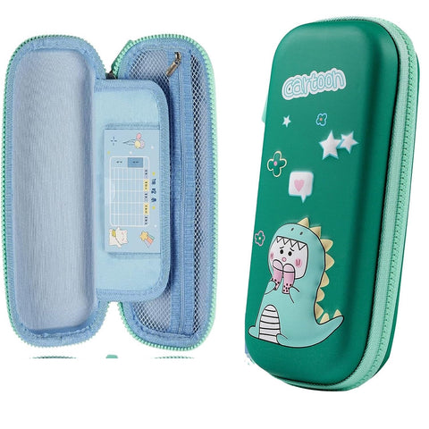 3D EVA Design Embossed Hardtop Cover Pencil Case with Compartments | LOKBX7064