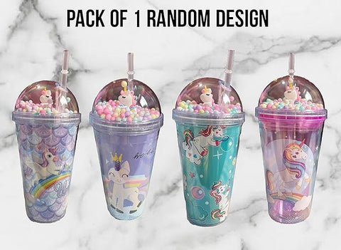 460ML SIPPER UNICORN STRAW WITH LIGHT | GBT-8390